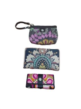Spartina 449 Wallet Wristlet & Make-up Case Set